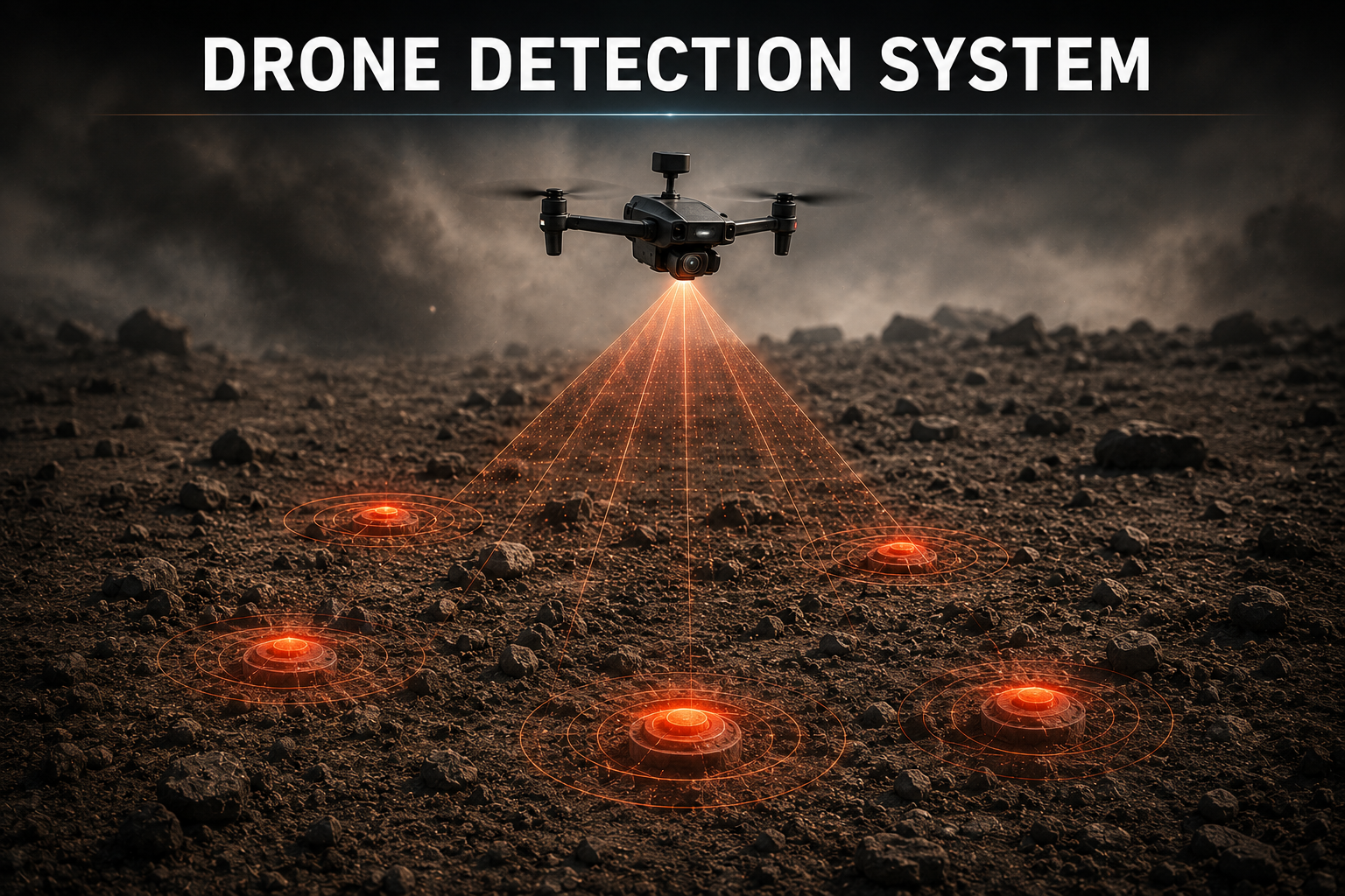 Battlefield Hazard detecting drone